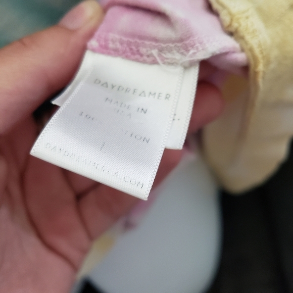 Daydreamer Led Zeppelin Tie Dye Short Sleeve T-shirt Band Tee Pink Yellow Blue - Picture 6 of 8